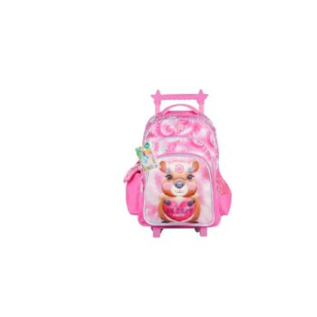 FOOTY MOCHILA CON CARRO 18P CON LUZ CAPYBAG FUCSIA