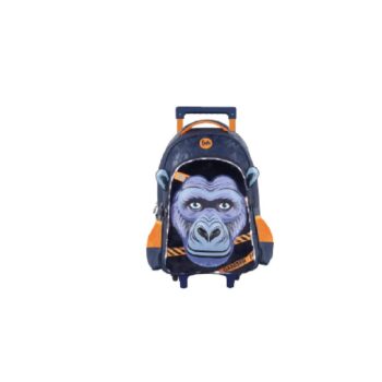 FOOTY MOCHILA CARRO 18″ GORILLA AZUL CON LUZ LED