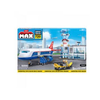 ZURU MAX CITY BOX PLAYSET AIRPORT  STATION 793 PIEZAS