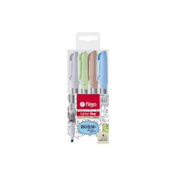 Filgo resaltador Lighter fino x 4 pastel retro