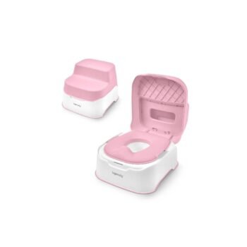 BAÑO ENTRENADOR PARA BEBÉ  COLOR ROSA