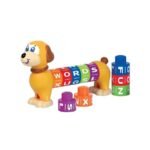 PERRO CON BLOQUES DE LETRAS  ENCASTRABLE