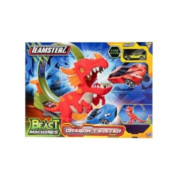 WABRO TEAMSTERZ PISTA CURVA + UN VEHICULO BEAST MACHINES