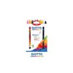 GIOTTO CRAYON CERA BICOLOR  x12, 24 COLORES