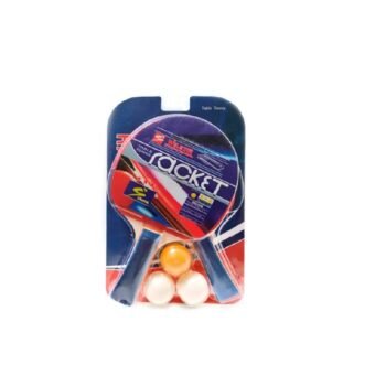 Bisonte Set Ping Pong Dos Paletas Tres Pelotitas